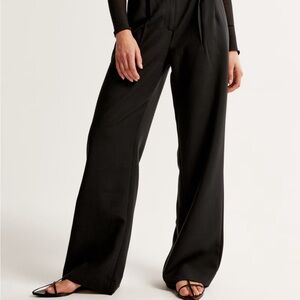 Abercrombie & Fitch Black Wide Leg Pants